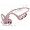 KIM HOST Cuffie a conduzione ossea, Bluetooth 5.3, suono coinvolgente, 10 ore di autonomia, cuffie Bluetooth, impermeabilità IP68, per corsa, ciclismo, passeggiate, idea regalo, colore: rosa