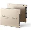 GiGimundo G500 - Disco rigido SSD da 2,5, 2 TB, SATA III, guscio in alluminio leggero, SSD interno veloce per laptop, PC, alta velocità di lettura e scrittura, colore: oro rosa