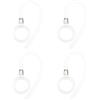 eMagTech 4 Pezzi Di Auricolari Con Ganci Auricolari E Clip Compatibile con Motorola HX550 H17 H17txt H525 Piccole Dimensioni