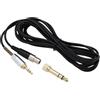 eMagTech Cavo Di Aggiornamento Audio Mini-XLR A 3,5mm E 6,35mm Cavo Audio TPE Prolunga Per Cuffie Compatibile Con AKG K240 Q701 K702 K141 K171 M220