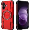 ESHUYI Cover per Xiaomi Redmi Note 17 Pro 5G Compatibile con Magnetica | Custodia Antiurto Grado Militare con Angoli Airbag, Dissipazione Calore, Ibrida TPU+PC, Rosso