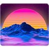 ELLENNE Tappetino Mousepad 240x200mm | Tramonto Synthwave | C71 | Tappetino per Mouse 240x200mm | Superficie in Lycra Ultra-Liscia | Antiscivolo, Lavabile per Casa Ufficio Laptop PC Gaming