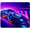 ELLENNE Tappetino Mousepad 240x200mm | Corsa al Neon | C98 | Tappetino per Mouse 240x200mm | Superficie in Lycra Ultra-Liscia | Antiscivolo, Lavabile per Casa Ufficio Laptop PC Gaming