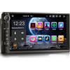 Erisin Android 16 8-Core 4GB RAM+64GB ROM Stereo Con Touch Screen Capacitivo da 7 Doppio DIN Autoradio Lettore speciale per Nissan Supporto Navigatore GPS CarPlay Android Auto DAB+ BT DSP WiFi