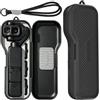 Honbobo Custodia Plastica per DJI Osmo Pocket 4P, Custodia Protettiva da trasporto Case con coperchio ribaltabile Filtri Accessori Fotocamera per DJI Osmo Pocket 4P (Silicone Interno/Nero)