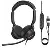Yealink UH46 - Cuffie stereo USB con microfono, con cavo, con cancellazione del rumore, USB-C/A, per PC, ufficio, call center con controllo delle chiamate, certificate Busylight Teams