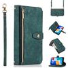 Jeelar ESONG Cover per Xiaomi Redmi Note 11 Pro 4G/5G Custodia,Portafoglio a Libro in Pelle Flip Cover,Magnetica protezione Wallet Case,Antiurto in TPU con 9 Slot per Schede/Pratico Cordino/Supporto,Verde