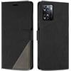 SONWO Cover per Oppo A57S 4G / Oppo A57 4G Custodia, Flip Caso in PU Pelle Case Cover Premium Portafoglio Custodia per Oppo A57S 4G / Oppo A57 4G, Supporto Stand, Slot per Schede, Nero