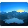 ELLENNE Tappetino Mousepad 240x200mm | Tramonto Montano Blu | C59 | Tappetino per Mouse 240x200mm | Superficie in Lycra Ultra-Liscia | Antiscivolo, Lavabile per Casa Ufficio Laptop PC Gaming