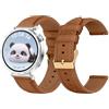 LanQii 18 mm Pelle Cinturino per Huawei Watch GT 6 / GT 5 / GT 4 (41mm) / GT 5 Pro 42mm, Molle Pelle di Ricambio Cinturini per Huawei Watch 5 42 mm - Marrone