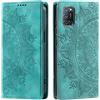 CASEONJAN Cover per Oppo A52 / Oppo A72 / Oppo A92, Pelle PU Custodia a portafoglio con scomparti per Slot Schede, Antiurto Flip Caso Cover per Oppo A52 / A72 / A92 (Vintage Verde)