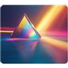 ELLENNE Tappetino Mousepad 240x200mm | Prisma di Luce Pura | C101 | Tappetino per Mouse 240x200mm | Superficie in Lycra Ultra-Liscia | Antiscivolo, Lavabile per Casa Ufficio Laptop PC Gaming