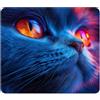 ELLENNE Tappetino Mousepad 240x200mm | Sguardo Felino | C78 | Tappetino per Mouse 240x200mm | Superficie in Lycra Ultra-Liscia | Antiscivolo, Lavabile per Casa Ufficio Laptop PC Gaming