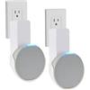 Sintron 2X Supporto da Parete per Echᴏ Pop, Supporto per Altoparlante Intelligente, Staffa Salvaspazio per Presa, Nessuna Vite o Foratura, Gestione Cavi Integrata, Compatibile con Google Nest (Bianco)