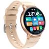 Sanorum Smartwatch Donna con Chiamate, Cardiofrequenzimetro/Sonno/SpO2 per Android iOS