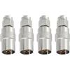 eMagTech SMA Maschio 50 Ohm Coassiale TV Presa Adattatore a Femmina IEC DVB-T Per Antenna Giunto Prolunga Cavo - 4 Pezzi