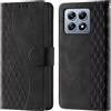 CaseGla Cover per Xiaomi 14T Pro custodia portafoglio Nero | Blocco RFID, 3 scomparti carte, 1 tasca banconote, Chiusura magnetica, Supporto, Pelle PU flip cover per Xiaomi 14T Pro