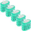 vhbw 5x NiMH Batteria a bottone di ricambio 3 pin tipo 4/V150H 150mAh 4,8V compatibile con batterie compatibile con modellismo, luci solari ecc.