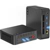 wo-we Utilizzato per AMD Ryzen 5 3501U mini PC,8GB DDR4 RAM 256GB NVMe SSD | (Batte N150/N100/N95, 4C/8T, max 3.7Ghz) mini computers, HDMI 2.0, 4K Triple Display, Wi-Fi5/BT 5.0, per ufficio