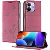XINYEXIN Custodia in Pelle per Xiaomi Redmi Note 17 Pro 5G | Rosso, Cover a Libro, Portafoglio, Blocco RFID, Slot per Carte, Chiusura Magnetica, Supporto, Antiurto