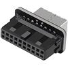 LeHang Da USB 3.0 Header interno a USB 3.1/3.2 Type C Front Type E Adapter Convertitore da 20 pin a 19 pin per riser connettore della scheda madre