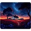 ELLENNE Tappetino Mousepad 240x200mm | Rifugio Stellato | C108 | Tappetino per Mouse 240x200mm | Superficie in Lycra Ultra-Liscia | Antiscivolo, Lavabile per Casa Ufficio Laptop PC Gaming