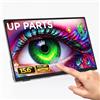 UP PARTS Monitor portatile, Monitor Touchscreen, Schermo portatile, 156AT - 15.6 Alluminio, Touchscreen,Full HD 1920x1080, IPS, USB-C e HDMI, Ultra Sottile, Altoparlanti Integrati, Azienda Italiana