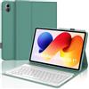 IVEOPPE Cover Tastiera per Xiaomi Redmi Pad 2 Pro/Redmi Pad Pro 12.1 Pollici | Magnetico Staccabile Keyboard, Italiano QWERTY, Custodia Tastiera Senza Fili Bluetooth per Redmi Pad 2 Pro 12.1, Verde