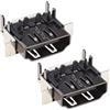 eMagTech 2 pezzi Porta HDMI SOLO Compatibile con One X Consolle Presa Interfaccia Jack Spina Connettore Display Porta Componente Parti di ricambio Accessori