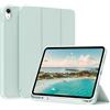 BQDIYOO Cover per iPad (A16) 11°/iPad 10° Gen 2025/2022, verde chiaro | con Porta Pencil, Sottile Leggero a Tre Persiane Sveglia/Sonno Auto,Supporto 3 Persiane