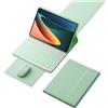HLTOOP Custodia con Tastiera per Xiaomi Pad 6/6 PRO, Tastiera Wireless Retroilluminata Staccabile con Copertura Protettiva Magnetica, Mouse,Verde