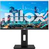 Nilox NXM27R2K1201 Monitor Business 27'' 2K QHD IPS 120 Hz, Regolabile, Speaker Integrati, Connessioni HDMI/DP