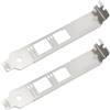 eMagTech 2 Pezzi Staffa A Tutta Altezza per Scheda di Rete per Computer da Compatibile con Intel X520-DA2 2 SFP+ 10G