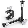 K&F CONCEPT Braccio Magico 9,8 con Super Clamp e Doppia Sfera 360° - MS32 | Supporto articolato con doppia testa sferica e morsetto Super Clamp, compatibile con monitor, fotocamera, LED e accessori