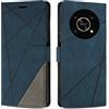 SONWO Cover per Honor X9 Custodia, Flip Caso in PU Pelle Case Cover Premium Portafoglio Custodia per Honor X9, Supporto Stand, Slot per Schede, Blu