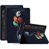 Generico DayQiQiPu Cover per ZTE Nubia RedMagic Astra (NP05J) 9,06 Pollici Ultrasottile Caso Serie Motivo Astronauta in pelle PU con Supporto Flip Custodia Protettiva con Auto Sveglia/Sonno, 04