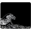 ELLENNE Tappetino Mousepad 240x200mm | Onda Hokusai Nera | C58 | Tappetino per Mouse 240x200mm | Superficie in Lycra Ultra-Liscia | Antiscivolo, Lavabile per Casa Ufficio Laptop PC Gaming
