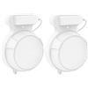Aokicase Stander compatibile con TP Link Deco BE23 / BE25 / BE3600 / BE5000 Mesh WiFi 7 System-Semplice e robusto supporto da parete TP Link Deco BE23 / BE25 / BE3600 / BE5000 (bianco, 2 pezzi)