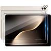 Wookfiss Vetro Temperato per Honor Magic Pad 3, 2 Pezzi Pellicola Fotocamera e 1 Pezzi Pellicola Protettiva, Anti Graffio, Senza Bolle, Durezza 9H, Ultra Trasparente, Ultra Resistente