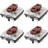 eMagTech 4X Interruttori per Tastiera Compatibile con Logitech G815 G915 G913 G813 Marrone