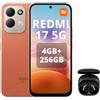 XIAOMI REDMI 17 5G Smartphone 4+256GB | Batteria 7500mAh, Snapdragon 4a generazione (5a generazione), Display 6.9 (120Hz), 50MP AI Dual Camera, Arancione, Cuffie Incluse