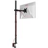 Duronic DMT151X2 BK Supporto da scrivania per monitor 13-32 VESA 75/100 | Per schermi fino a 8kg, Altezza regolabile, Staffa da 100 cm, Inclinazione -15°/+15°, rotazione 180°, rotazione 360°