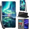 Haninsuze Cover per Huawei Mate 20 lite, artico | Pelle PU Portafoglio, Porta Carte, Magnetica, Libro, Antiurto Custodia