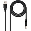 Brightium Cavo USB 2.0 per stampante, tipo A/M a tipo B/M, nero, 3,0 m, ideale per collegare stampanti e dispositivi USB.