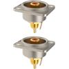 eMagTech 2 Pezzi Presa RCA Per Pannello Amplificatore Di Potenza Presa RCA Femmina NF2D-2 50 V/16 A Adatta Per Amplificatori E Console Di Missaggio