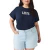 Levi's Perfect Tee Benitoite Cloud Dancer STRI T-Shirt Donna (Pacco da 1)