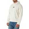 Armani Exchange Front Back Embroidered Logo Buttoned Hoodie Felpa con Cappuccio Uomo