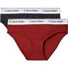 Calvin Klein Bikini da Bambina, 2 Pezzi, G80G800726, Slip, Firedbrick/Ckblack, 10 Anni