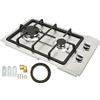 Otufan Fornello Portatile a Propano a 2 Fuochi 30,5 Cm Piano Cottura a Gas Integrato Piano Cottura 8530 BUT/H Top in Acciaio Inox con Termocoppia Proteggi Adatto Per Camper, Barche, Camper, Camper