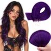 RUNATURE Extension Microing Capelli Veri Viola 45cm 25g 25 Ciocche #Purple